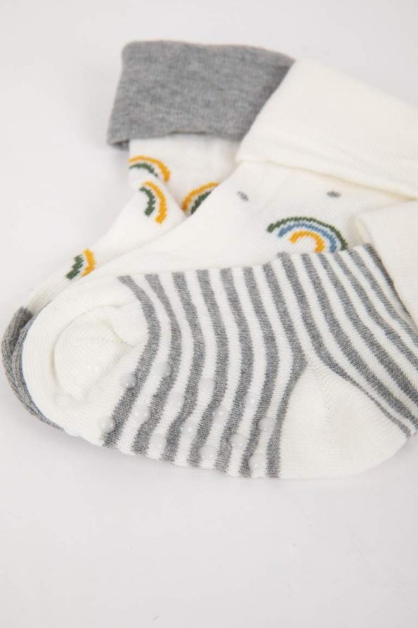 Boys' Seamless Cotton Long Socks - Set of 3
