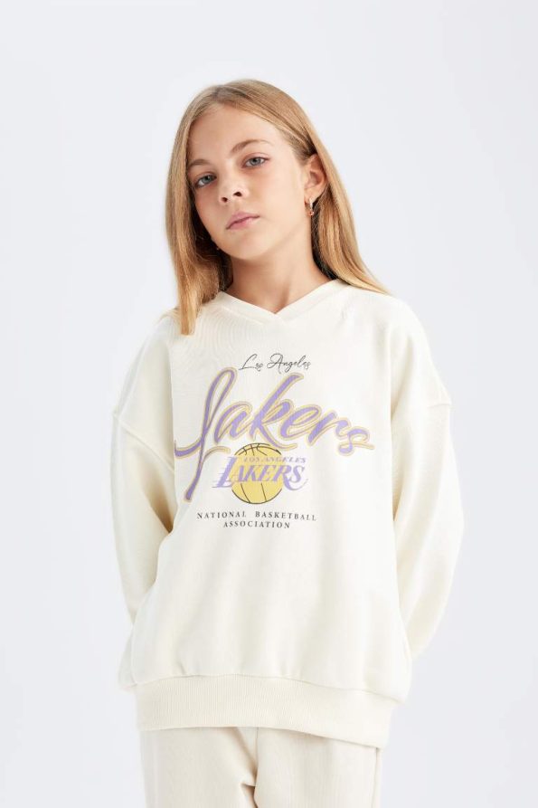 Girls' NBA Los Angeles Lakers Oversized Sweatshirt
