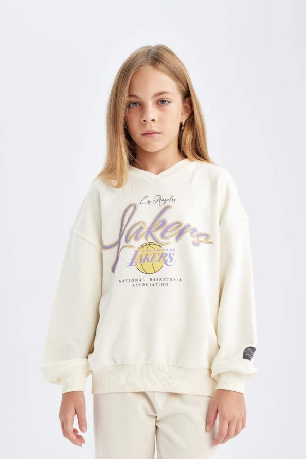 Girls' NBA Los Angeles Lakers Oversized Sweatshirt