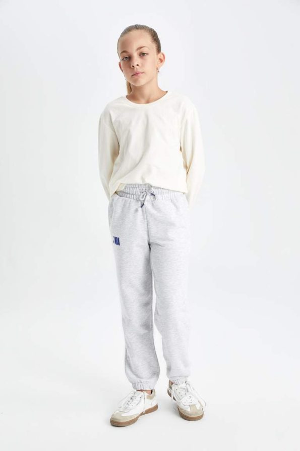 Girls' NBA Wordmark Elastic Waist Pocket Jogger Pants