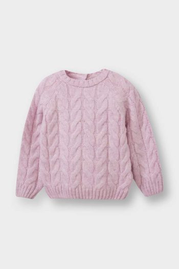Girl's Bicycle Neck Knit Sweater