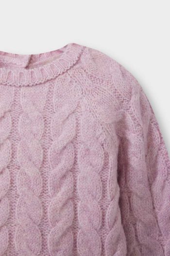 Girl's Bicycle Neck Knit Sweater