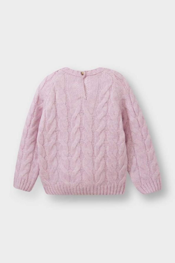 Girl's Bicycle Neck Knit Sweater