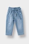 Girls' Baby Paperbag Straight Leg Jeans