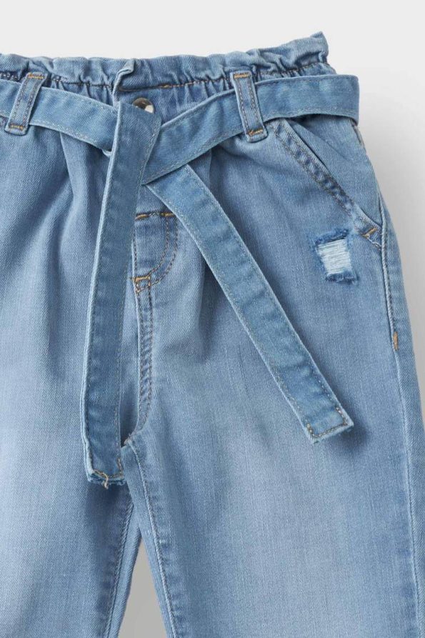 Girls' Baby Paperbag Straight Leg Jeans