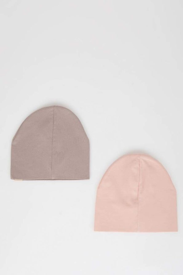 Newborn Cotton Beanie Set