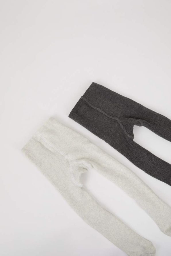 Seamless Cotton Tights for Baby Boys - Set of 2