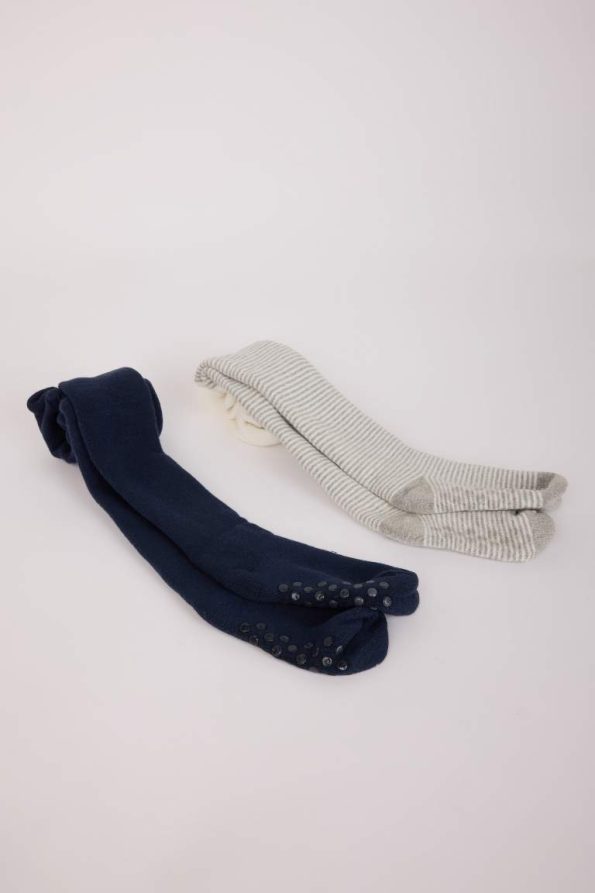 Boys' Seamless Cotton Tights - Set of 2