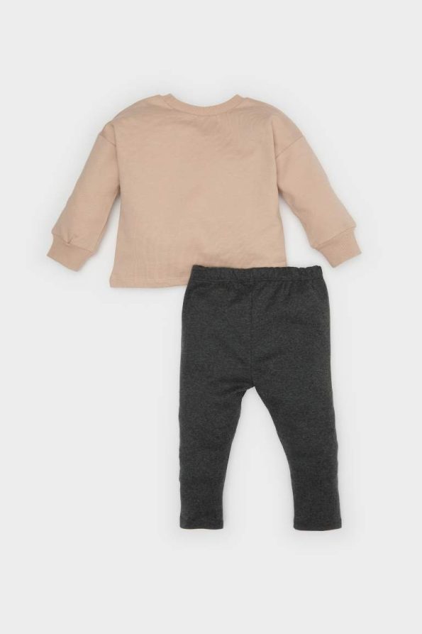 Boys' 2-Piece Printed Sweatshirt with Elastic Waist Pants