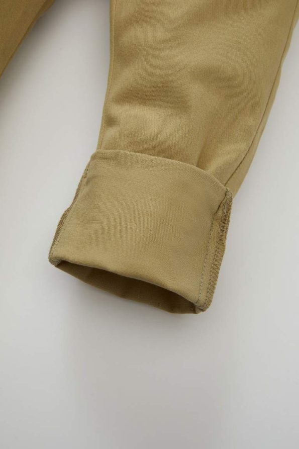 Boys' Double Straight Leg Pocketed Drawstring Waist Gabardine Trousers
