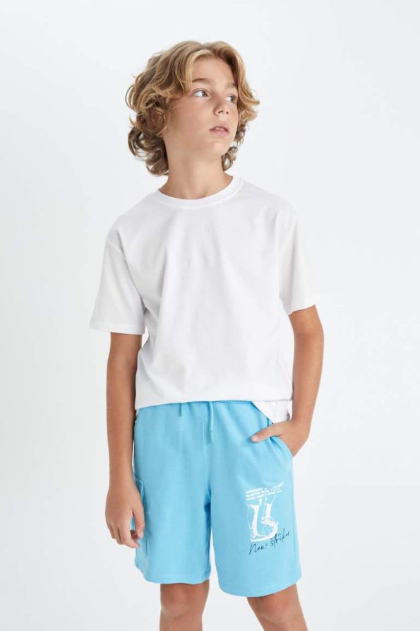 Boys' Elastic Waist Printed Shorts