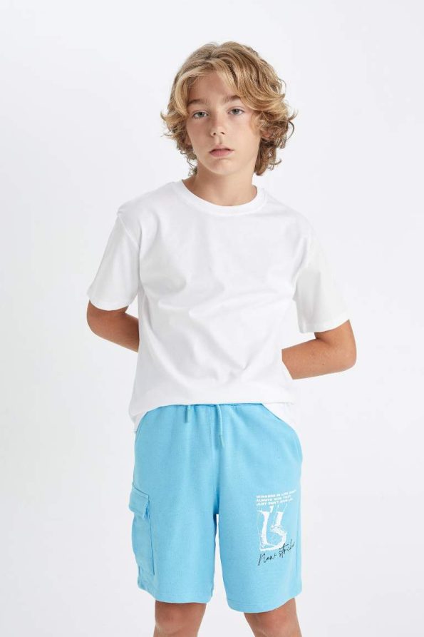 Boys' Elastic Waist Printed Shorts