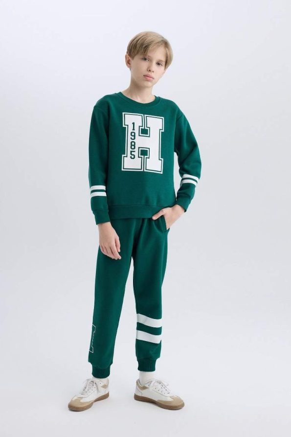 Boys' Printed Elastic Waist Jogger Pants