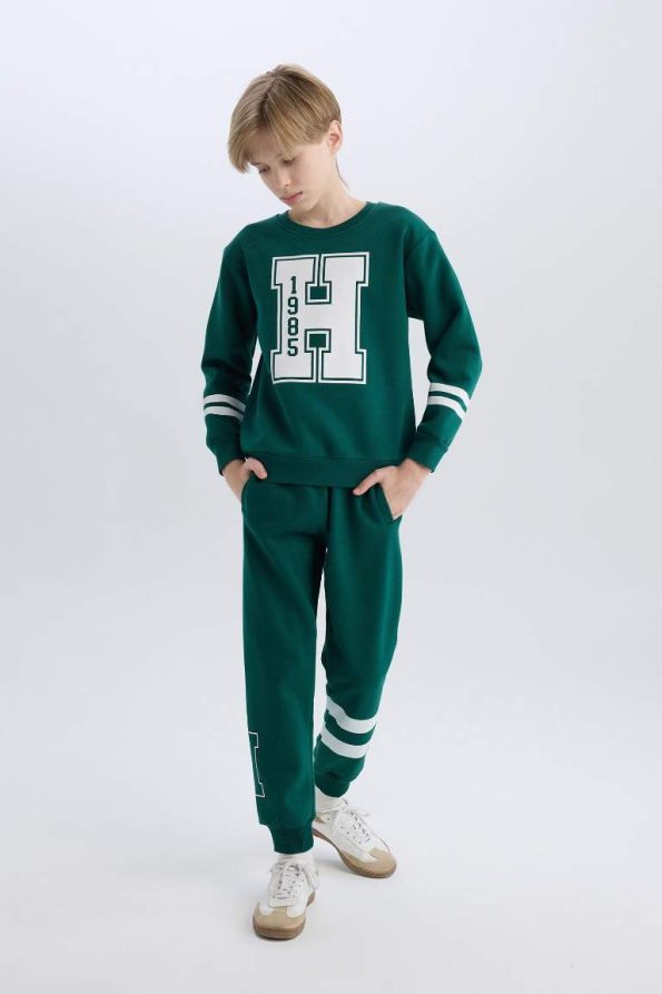 Boys' Printed Elastic Waist Jogger Pants