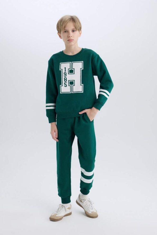 Boys' Printed Elastic Waist Jogger Pants