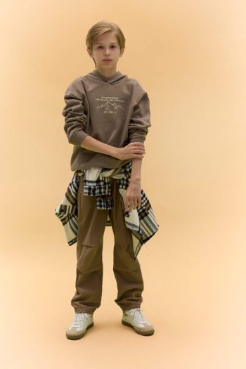 Boys' Oversized Printed Hoodie Sweatshirt
