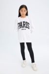 Girls' 2-Piece Set Printed Sweatshirt and Long Leggings