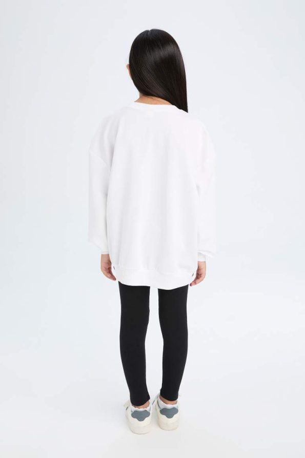 Girls' 2-Piece Set Printed Sweatshirt and Long Leggings