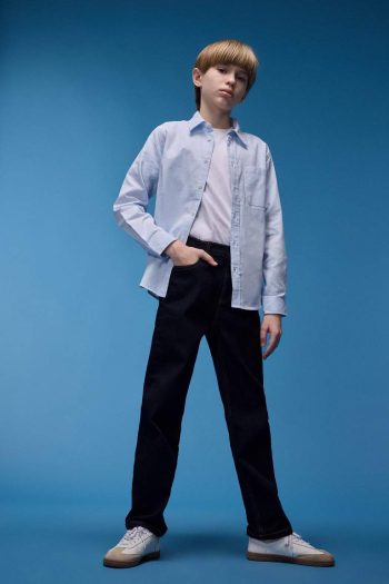 Boys' Straight Fit Basic Denim Jeans