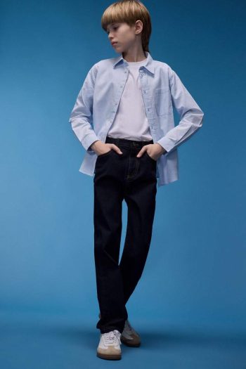 Boys' Straight Fit Basic Denim Jeans