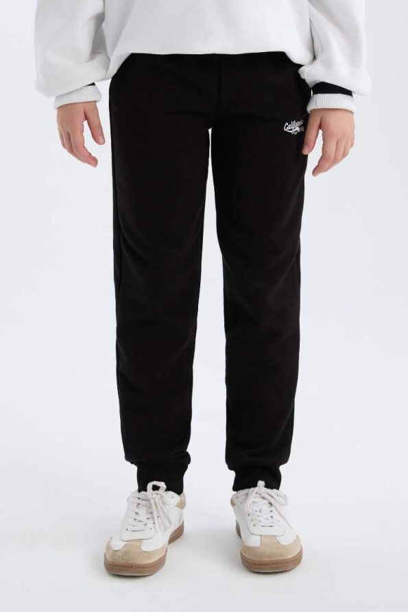 Girls' Elastic Waist Printed Jogger Pants