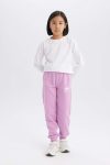 Girls' Elastic Waist Printed Jogger Pants