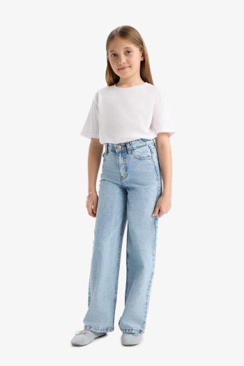 Girls' Wide Leg Jean Pants