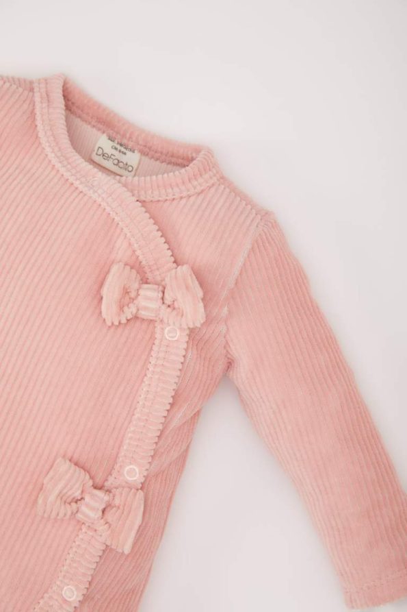Baby Girl Newborn Long Sleeve Velvet Jumpsuit