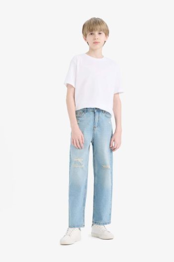 Boys Wide Leg Jean Pants