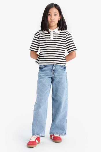 Girls' Wide Leg Jeans