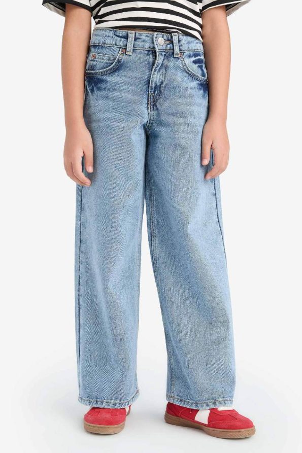 Girls' Wide Leg Jeans