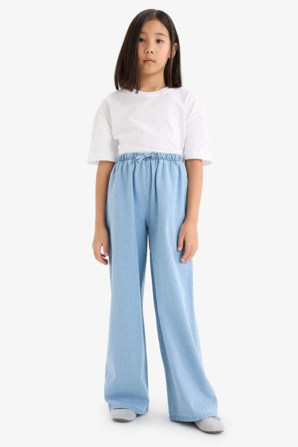 Girls' Wide Leg Denim Jeans