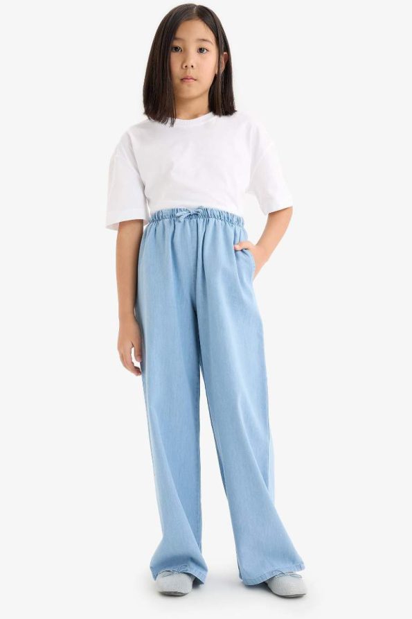 Girls' Wide Leg Denim Jeans