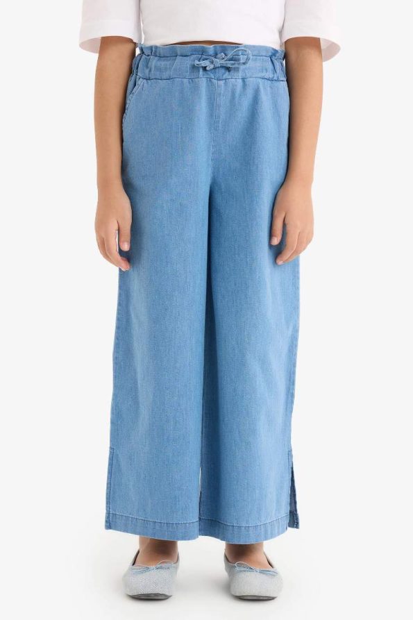 Girls' Wide Leg Culotte Jean Pants
