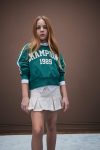 Girls' Relaxed Fit Crew Neck Printed Sweatshirt