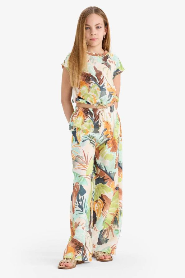 Girls' Printed Palazzo Wide Leg Pants