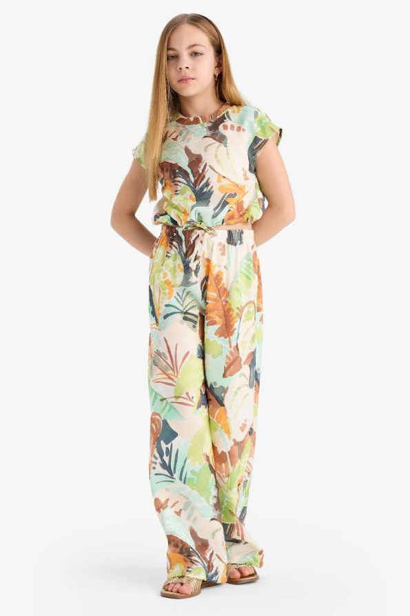 Girls' Printed Palazzo Wide Leg Pants