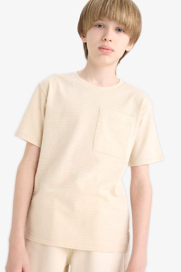 Boys' Basic Short Sleeve Crew Neck T-Shirt