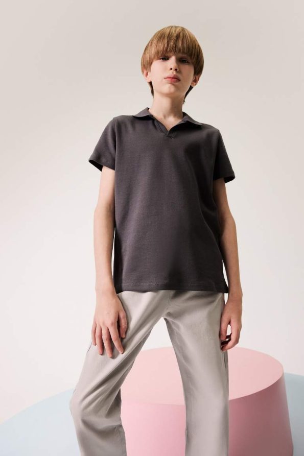 Boys' Short Sleeve Apache Collar T-Shirt