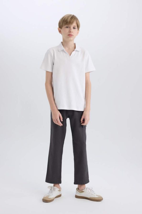 Boys' Short Sleeve Apache Collar T-Shirt