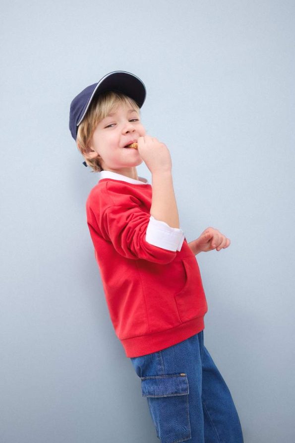 Boys' Printed Crew Neck Sweatshirt