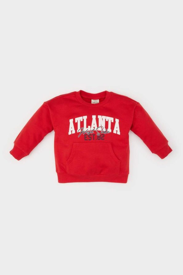 Boys' Printed Crew Neck Sweatshirt