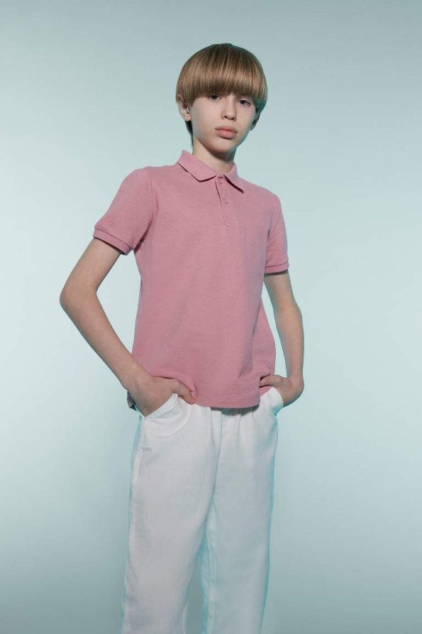 Boys' Basic Short Sleeve Polo Shirt