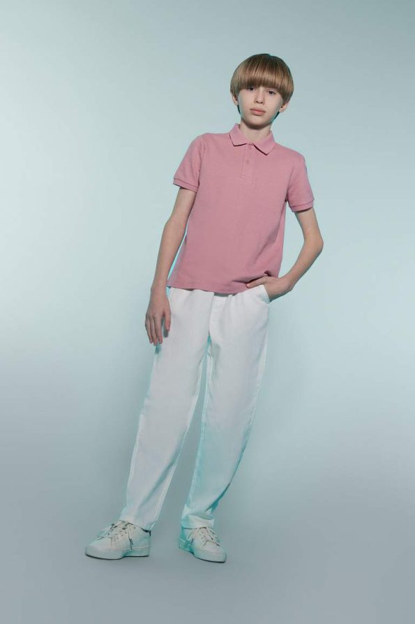 Boys' Basic Short Sleeve Polo Shirt