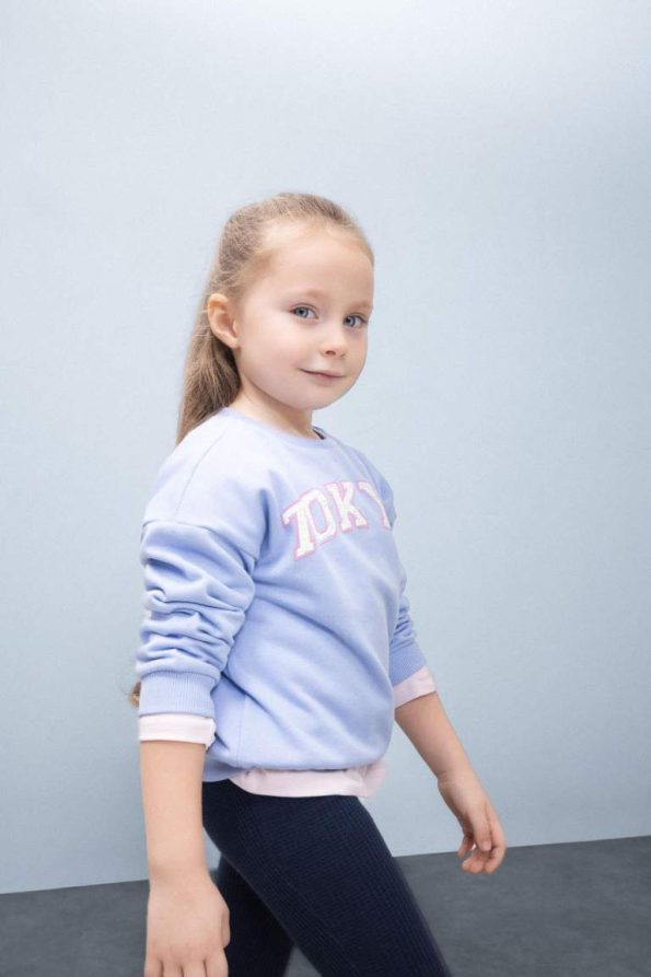 Girls' Baby Printed Sweatshirt with Soft Fleece Lining