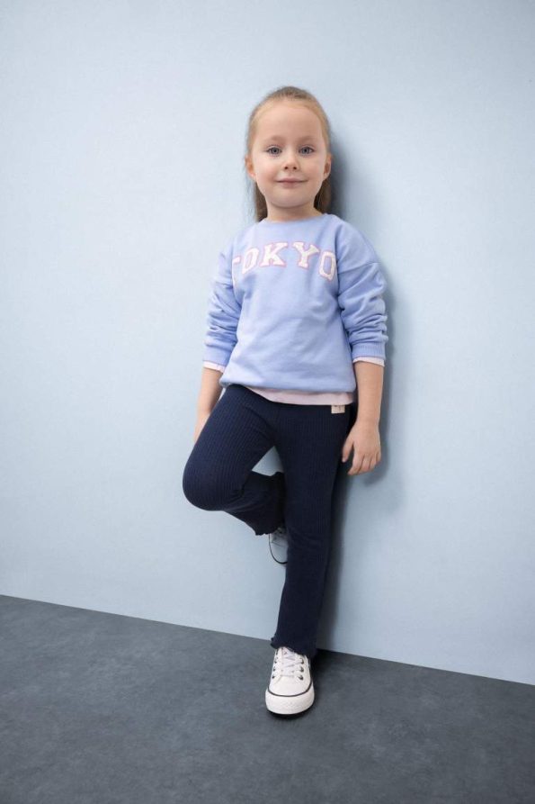 Girls' Baby Printed Sweatshirt with Soft Fleece Lining