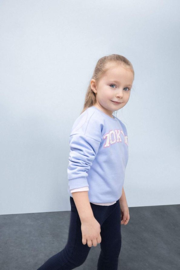 Girls' Baby Printed Sweatshirt with Soft Fleece Lining