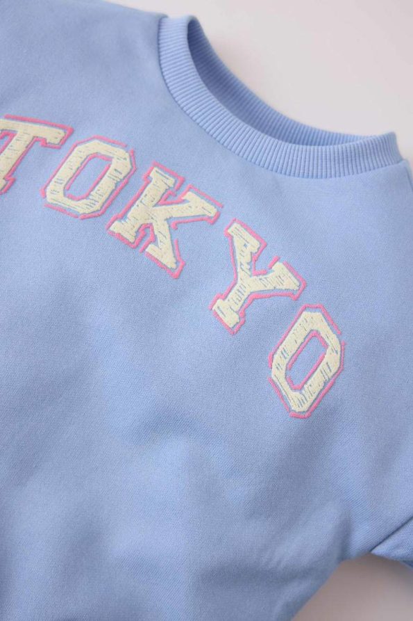 Girls' Baby Printed Sweatshirt with Soft Fleece Lining