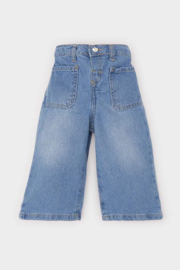 Baby Girl Wide Leg Jean Pants