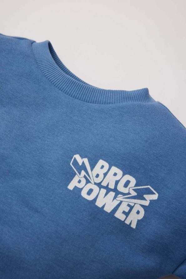 Boys' Printed Crew Neck Sweatshirt